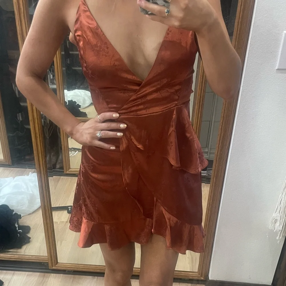 Altar'd State Rust Mini Dress - Picture 2 of 4